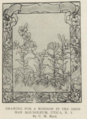 Mausoleum stained glass window design to the memory of James S. Sherman, Vice-President
