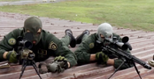 Francotiradores del Destacamento Especial de Intervención durante un entrenamiento.