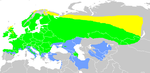 Emberiza citrinella – Verbreitung