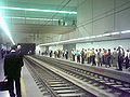 Line D platform at Trindade Station