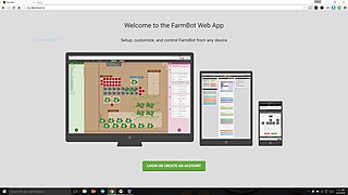 FarmBots are controlled and configured by a web application that is accessible from a web browser on any device from any location.