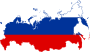 Flag-map of Russia