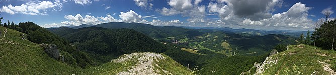 Panorama na Folkmarské skále