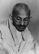 Mohandas Karamchand Gandhi, activiste et homme politique indien.