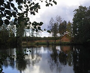 Gräfingründer Teich mit Blick auf das Forsthaus