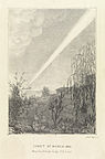 Zeichnung des Großen Kometen von 1843