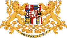 Description de l'image Greater coat of arms of Czechoslovakia (1918-1938 and 1945-1961).svg.