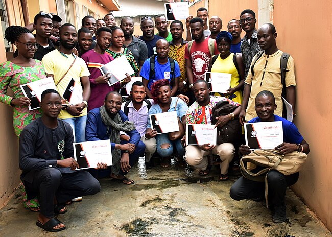 Group of the participants at the upload session