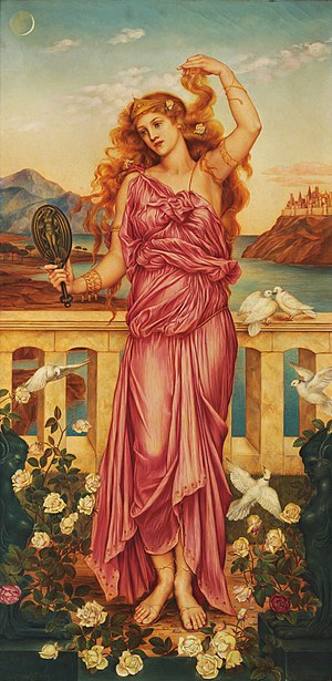 Helen of Troy by Evelyn de Morgan (1898, Londo...