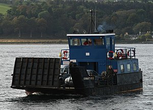 MV Cromarty Rose alvenanta ĉe Nigg