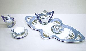 Servicio de café en Porcelana de Meissen, de Theodor Grust, 1902.[23]​