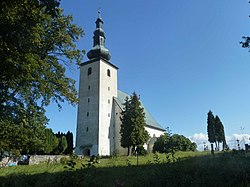 Kostel v obci Sklené