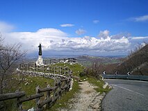 The road from Bagnoli before entering Laceno