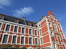 Bâtiment historique rue du Lombard à Lille.