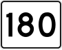 Route 180 marker