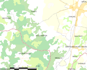 Poziția localității Rioux-Martin
