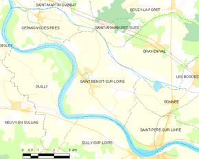 Poziția localității Saint-Benoît-sur-Loire