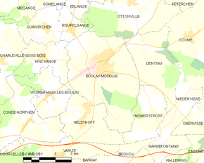 Poziția localității Boulay-Moselle