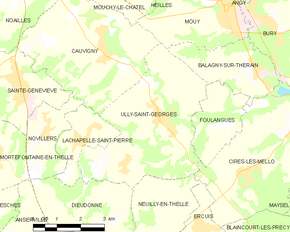 Poziția localității Ully-Saint-Georges