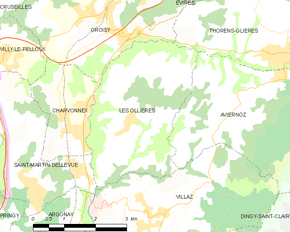 Poziția localității Les Ollières