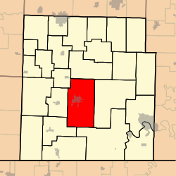 Map highlighting Flat Creek Township, Barry County, Missouri.svg