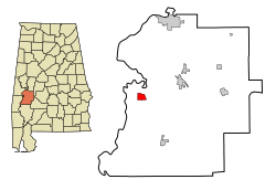 Location in Quận Marengo, Alabama