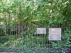 Minetta Triangle, a small park where Minetta Street meets Sixth Avenue