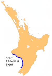 Location of South Taranaki Bight