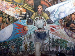 Gizakia unibertsoaren kontrolatzailea, Diego Rivera (1934).