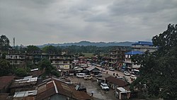 A view of Pasighat from Hotel Siang