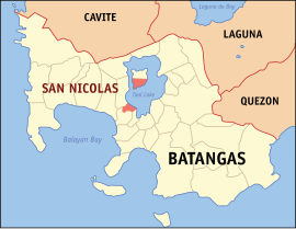 San Nicolas na Batangas Coordenadas : 13°55'41.70"N, 120°57'3.60"E