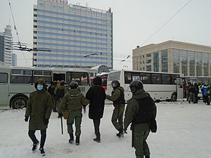 Затрымання на вуліцы Баумана, Казань