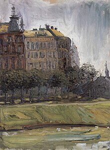 Au canal du danube (à Vienne) (1908).