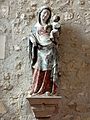Vierge à l'Enfant polychrome du XIVe siècle.