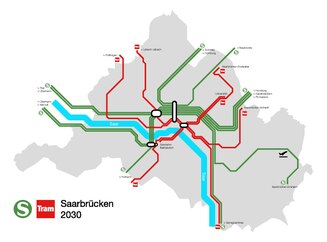 Schienennetz Saarbrücken 2030