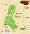 Mapa senufského osídlení