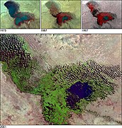 Супутникові знімки озера Чад