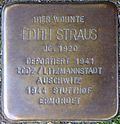 Stolperstein für Edith Straus (Mauritiussteinweg 11)