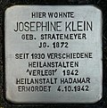 Stolperstein für Josephine Klein (Uhlandstraße 76)