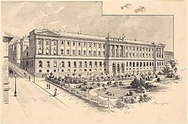 Justizpalast, Bauzeit 1875–1879