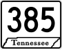 State Route 385 marker