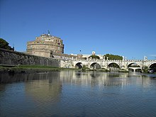 The Tiber: ponte Sant'Angelo (Rome) TevereCastello-PonteSantAngelo.JPG