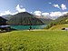 Vernagtstausee, Blick von Tisen nach Südwesten zu Wiegenspitzen (links), Nockspitze (Bildmitte Vordergrund), Gerstgraserspitzen und Berglerspitze