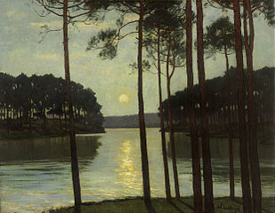 Anocheciendo en Schlachtensee (1895)