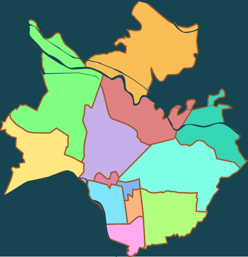學甲政區地圖
