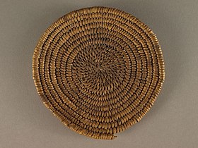 Basketmaker II "two rod and bundle" basket (ca AD 1 to 700), Zion National Park