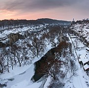 Каньйон зимовий світанок