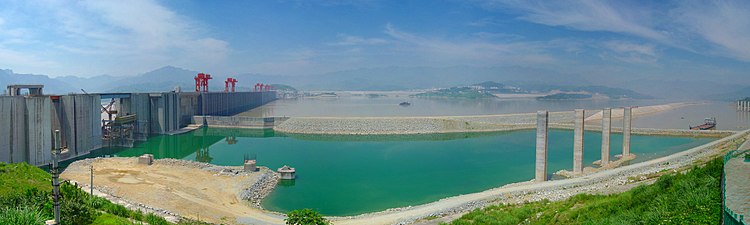 Panorama of the Three Gorges Dam