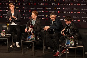 Anti Social Media in 2015 (L-R: David Vang, Philip Thornhill, Emil Vissing, and Nikolaj Tøth)