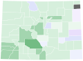 Results for the 2020 Colorado Democratic presidential primary by county.